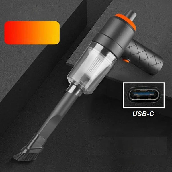 Aspiradora Portátil para Auto 2 en 1 – Succión Potente + Soplador