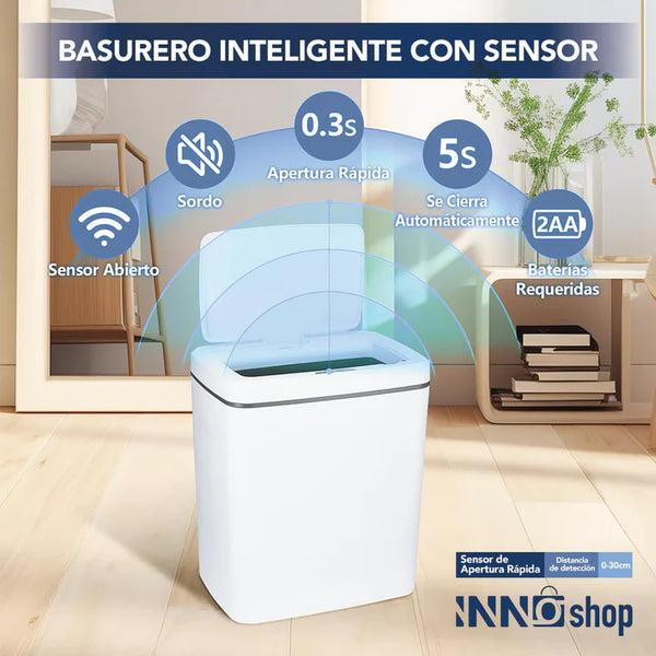 Bote de basura inteligente con sensor