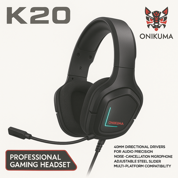 Audífonos Gamer Onikuma K20 con Micrófono