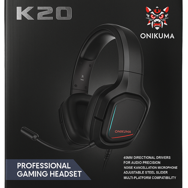 Audífonos Gamer Onikuma K20 con Micrófono