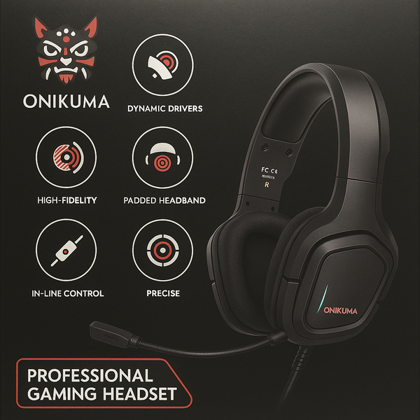 Audífonos Gamer Onikuma K20 con Micrófono