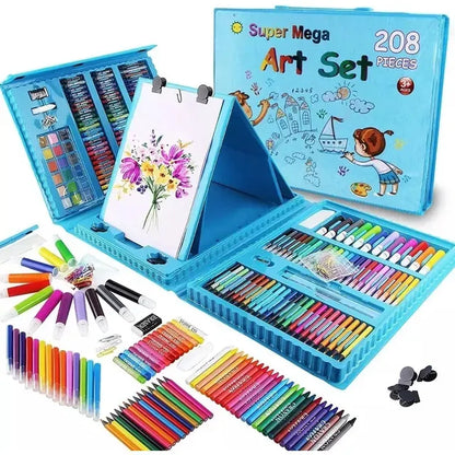 Set Kit Dibujo Niños 208 Piezas
