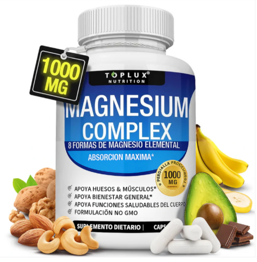 Magnesio Complex 8 Elemental 1000 mg🌿