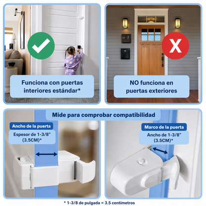 SafeDoor™ | Evita que tu hijo abra la puerta solo