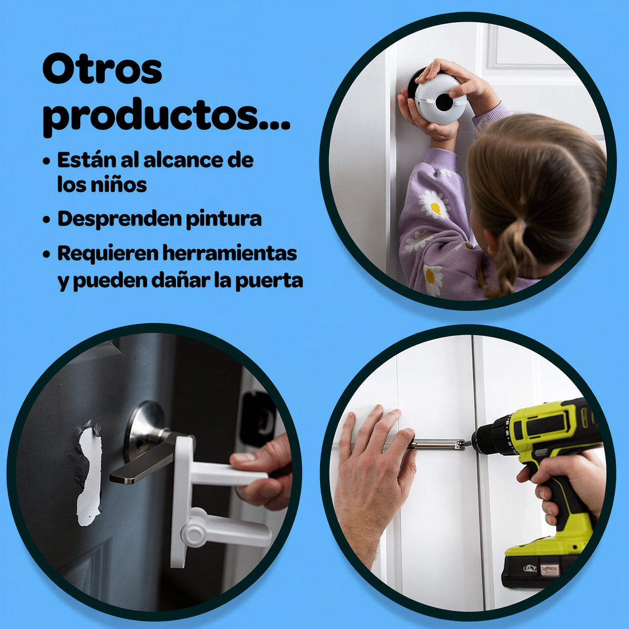 SafeDoor™ | Evita que tu hijo abra la puerta solo