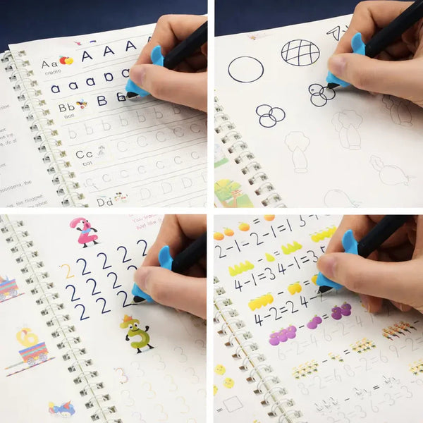 Set de 4 Libros Mágicos de Caligrafía Sank