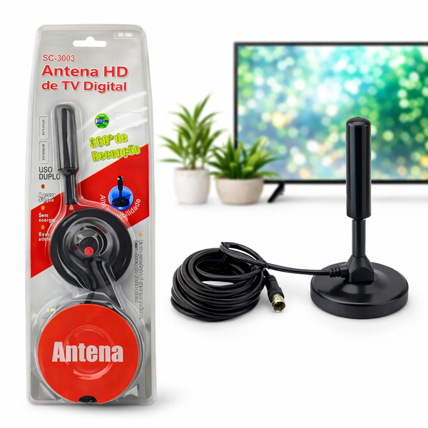 📡Antena TV Digital HD - Televisión HD Abierta con Instalación Rápida🌿