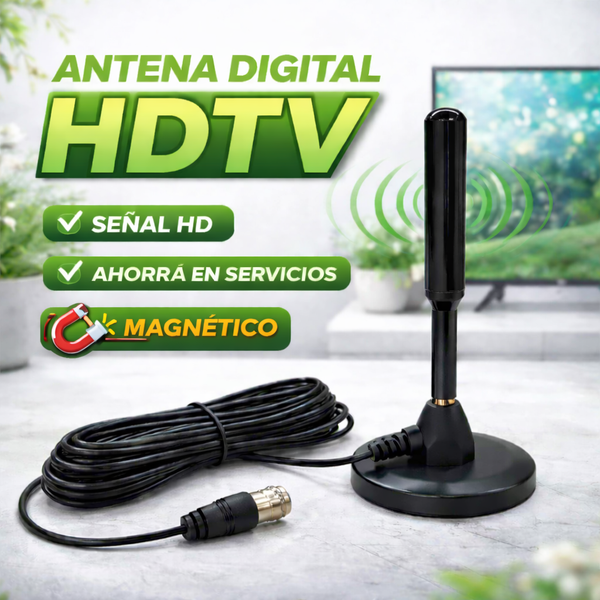 📡Antena TV Digital HD - Televisión HD Abierta con Instalación Rápida🌿