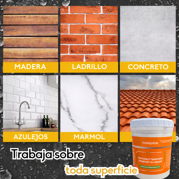 Sellador Impermeable Transparante 1 KG - Protección invisible y duradera💧🌿