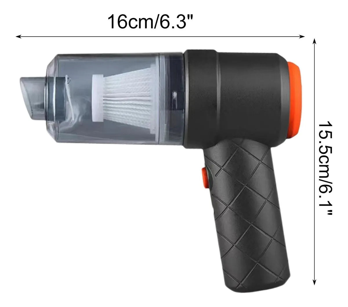 Aspiradora Portátil para Auto 2 en 1 – Succión Potente + Soplador