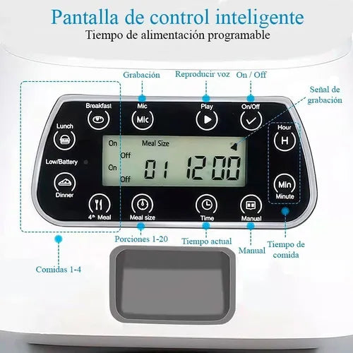 Dispensador Automático Alimentos mascota