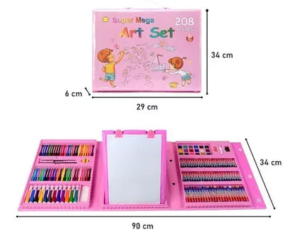 Set Kit Dibujo Niños 208 Piezas