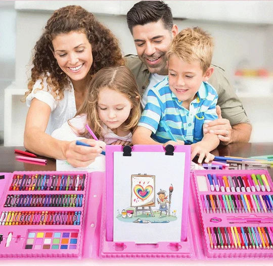 Set Kit Dibujo Niños 208 Piezas