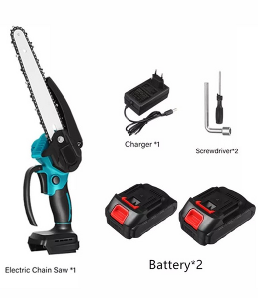 Motosierra inalambrica 8 pulg + 2 baterias