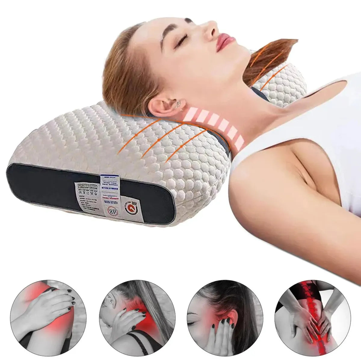 Almohada Cervical Ergonómica 2x1🌿